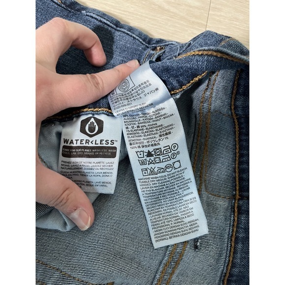 Levis 559 Jeans Mens 40x30 Blue Relaxed Straight Mid Rise Dark Wash Denim - Picture 3 of 11